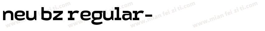 neu bz regular字体转换